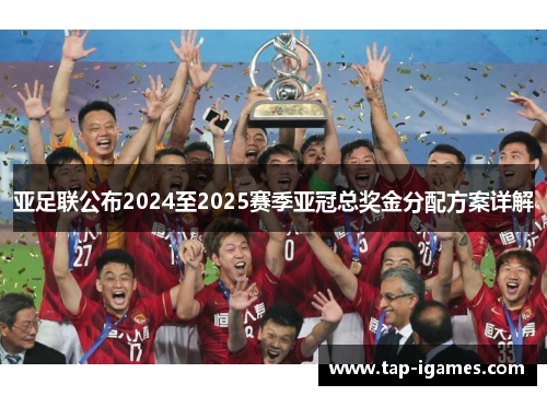 亚足联公布2024至2025赛季亚冠总奖金分配方案详解 亚足联公布2024至2025赛季亚冠总奖金分配方案详解